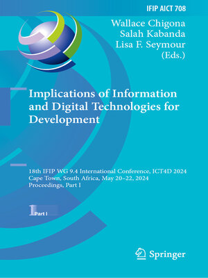 cover image of Implications of Information and Digital Technologies for Development